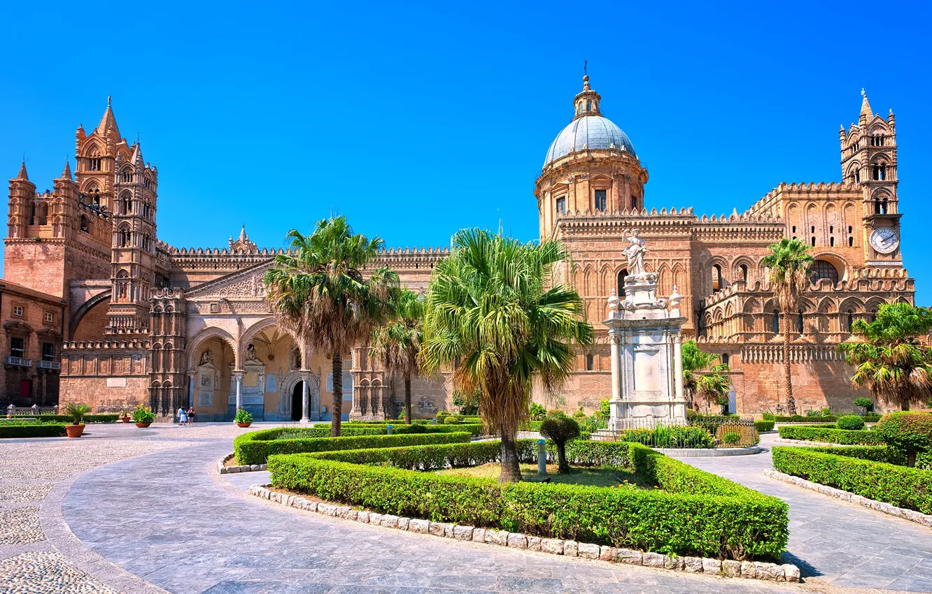Photo wallpaper the city, Italy, Italy, Sicily, Palermo, Cathedral of Palermo