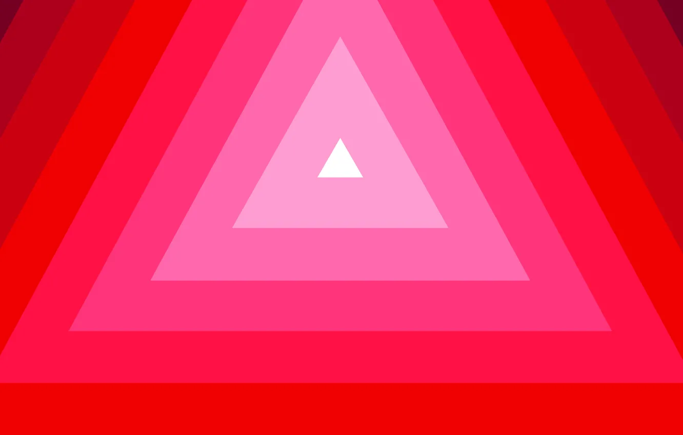 Photo wallpaper red, background, minimalism, triangle
