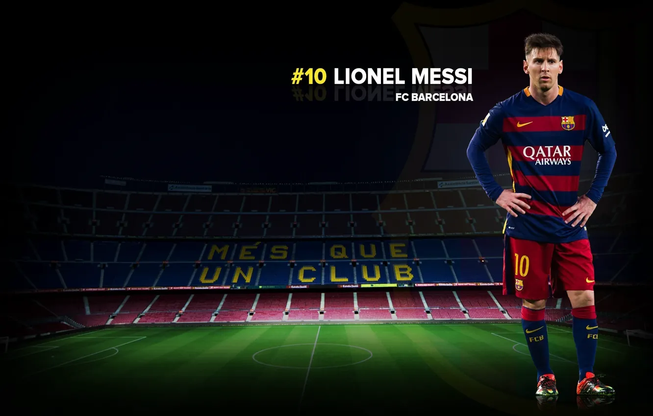 Photo wallpaper wallpaper, sport, football, Lionel Messi, Camp Nou, player, FC Barcelona, My As a Club
