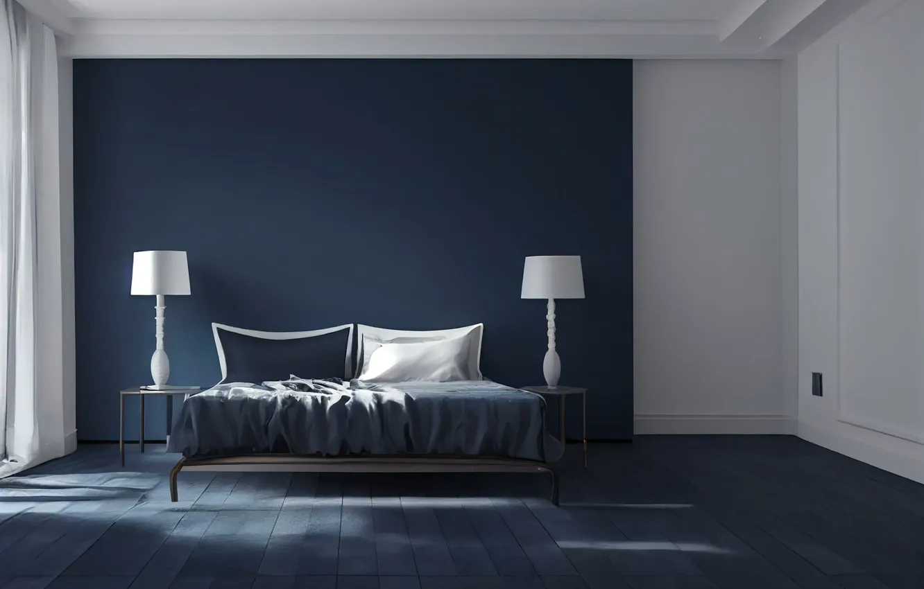 Photo wallpaper design, style, room, interior, minimalism, bedroom