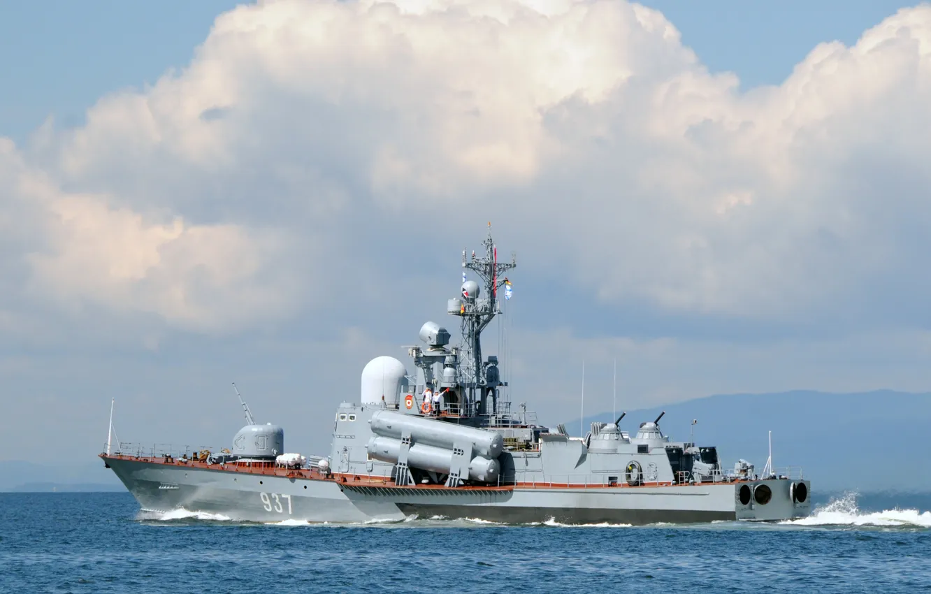 Photo wallpaper large, boat, rocket, R-18