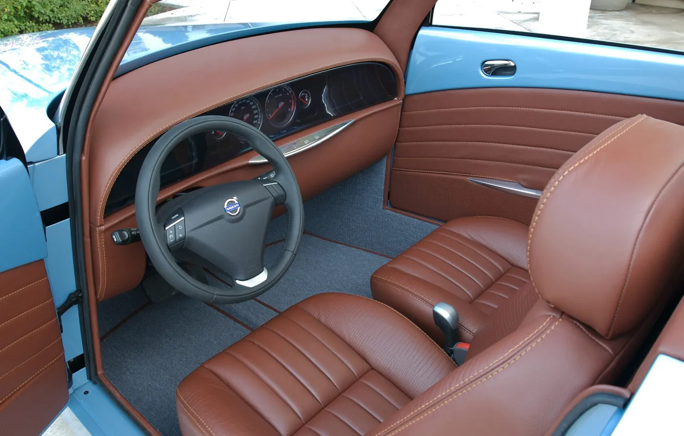 Photo wallpaper Volvo, the wheel, seat, salon, Caresto
