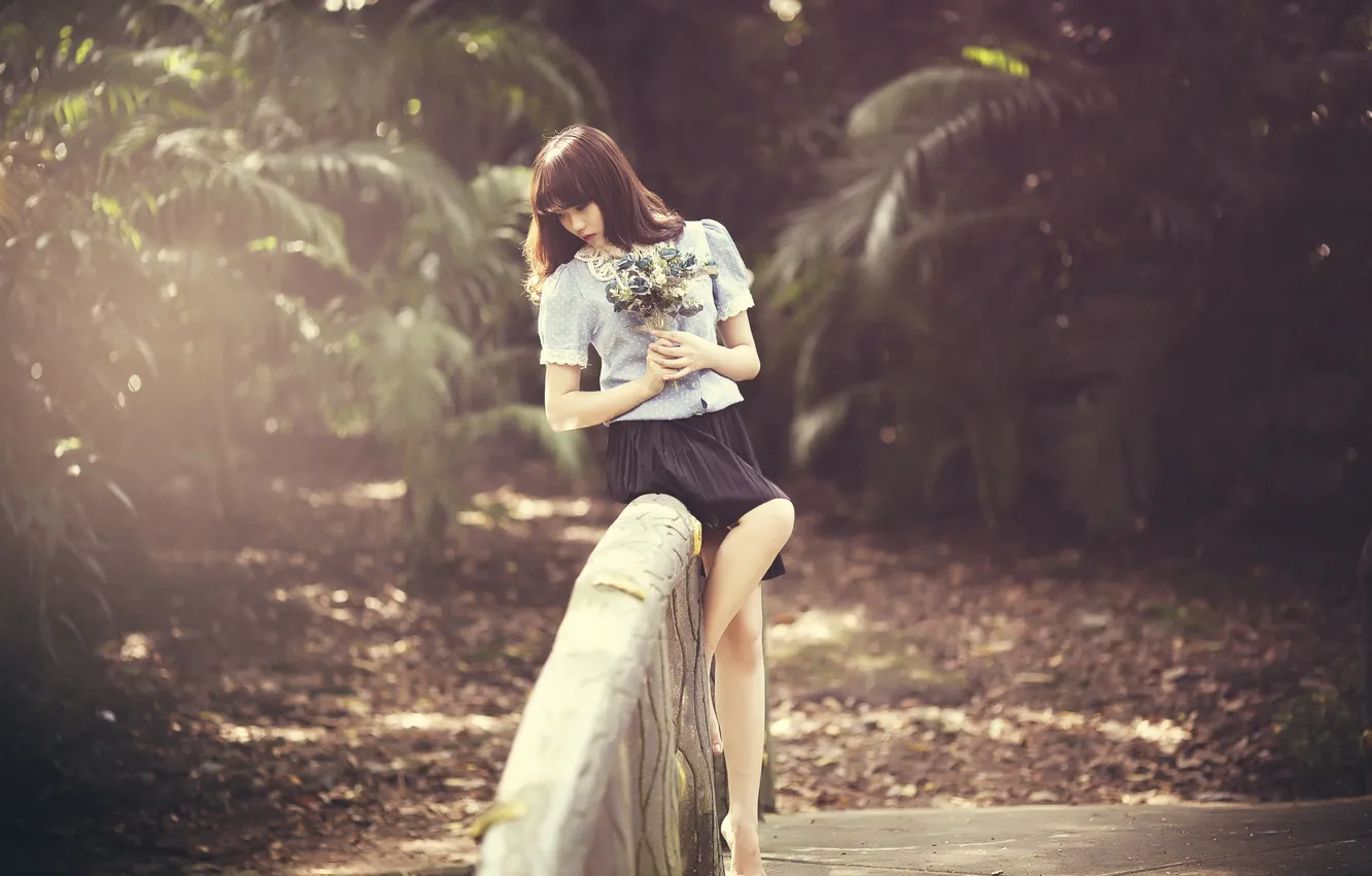 Photo wallpaper Asian, model, Lynk Miu