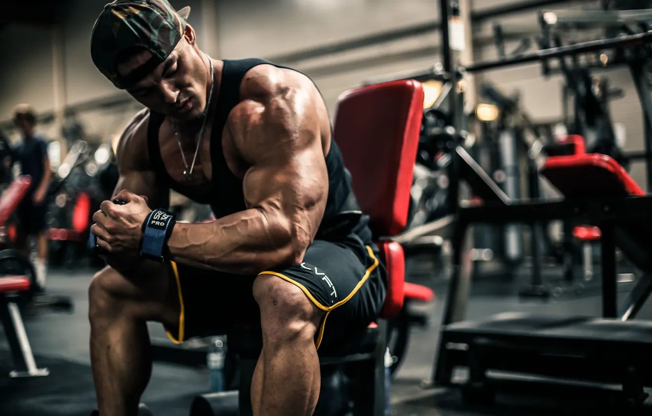 Photo wallpaper bodybuilding, Jeremy Buendia, Mens Physic