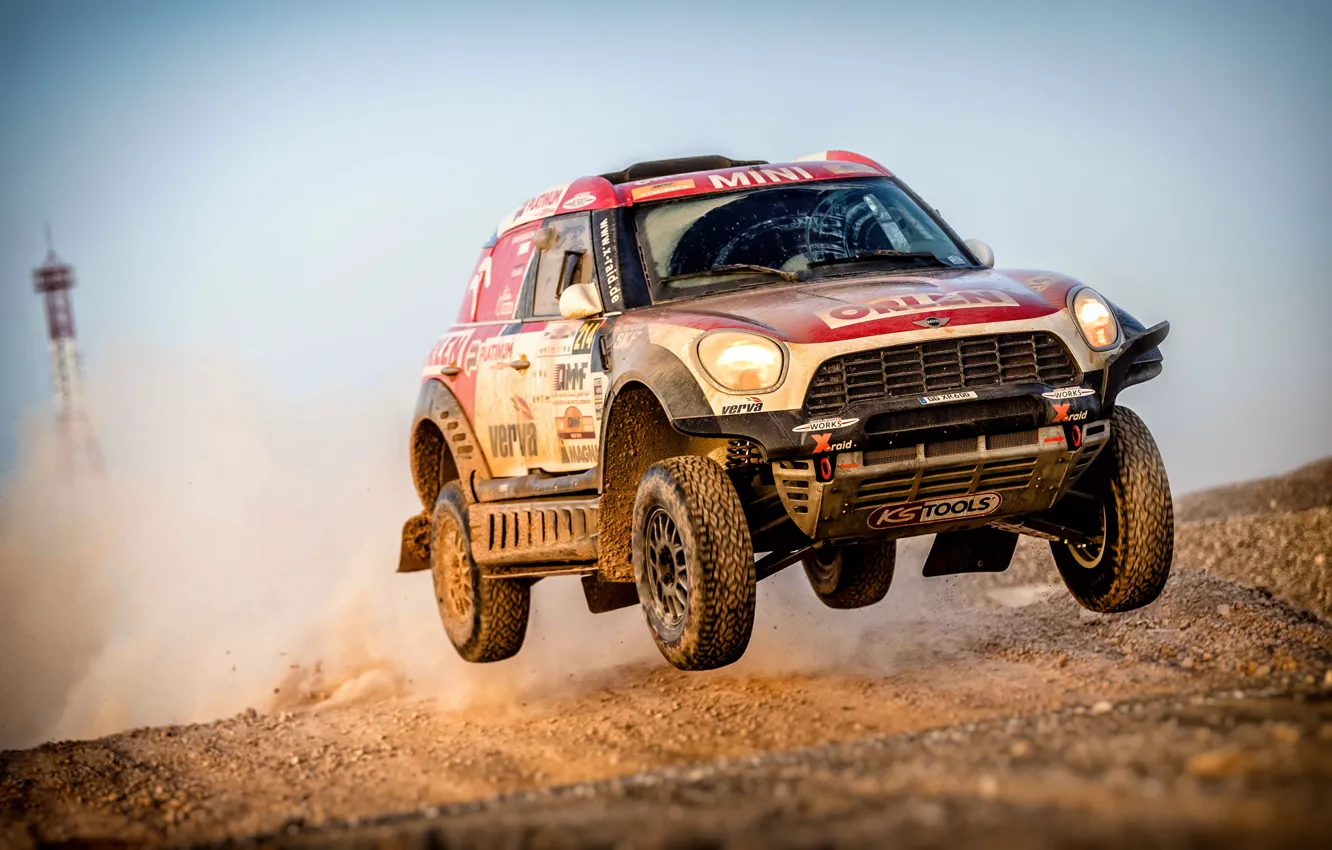 Photo wallpaper machine, auto, race, sport, speed, Mini, SUV, Mini Cooper