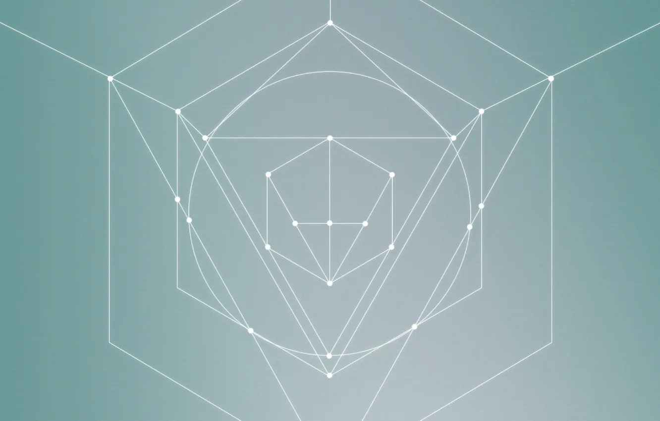 Photo wallpaper minimalism, figure, triangle