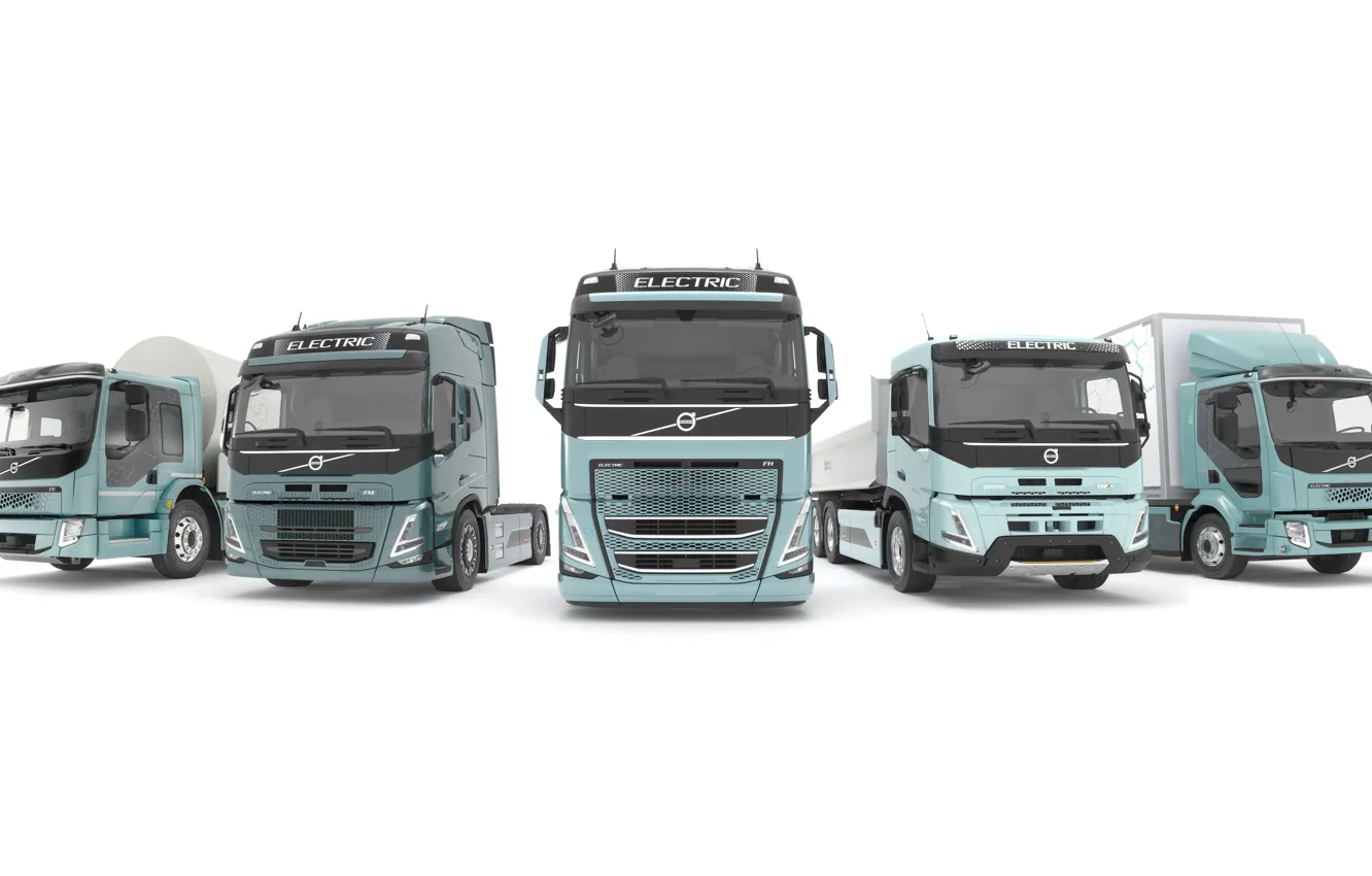 Photo wallpaper 2021, electric vehicle, volvo trucks