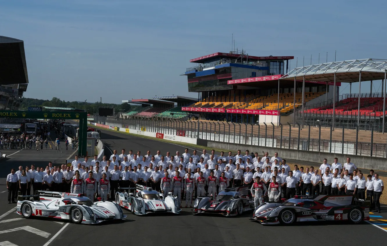 Photo wallpaper Audi, The Mans, R18, E-Tron Quattro