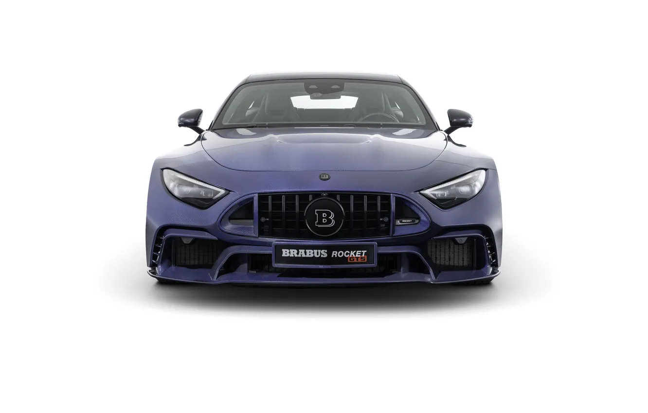Photo wallpaper white background, Brabus, Limited Edition, deep blue, hybrid hypercar, hybrid hypercar, Mercedes-AMG SL 63 S …
