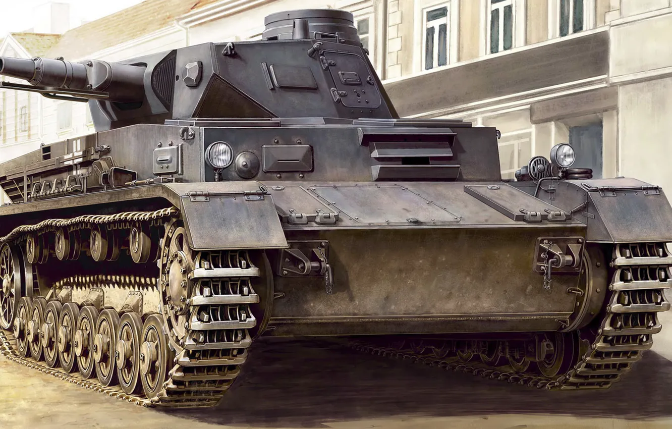 Photo wallpaper figure, Germany, art, A IV, German Medium Tank, Ausf.C, Panzerwaffe