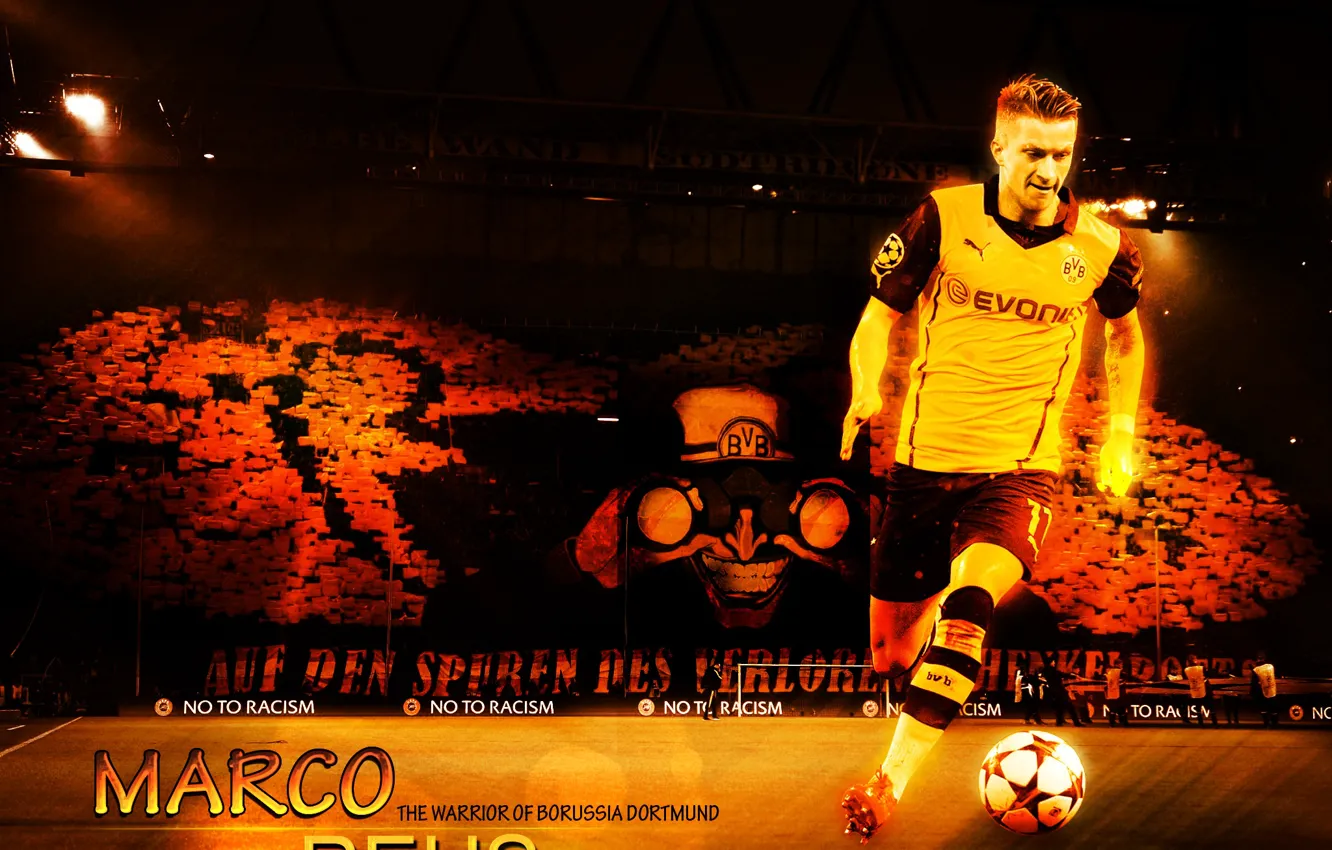 Photo wallpaper wallpaper, sport, football, player, Borussia Dortmund, Marco Reus, Signal Iduna Park