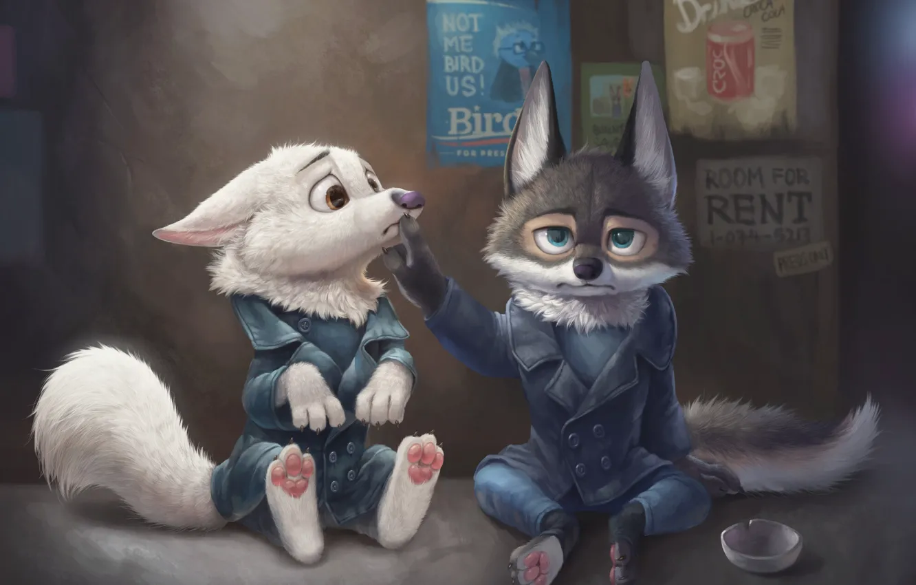 Photo wallpaper the situation, art, children's, Zootopia Fan Art, Wee Yee Chong