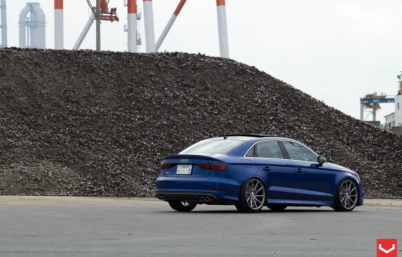 Photo wallpaper Audi, tuning, Audi, sedan, Vossen, S3
