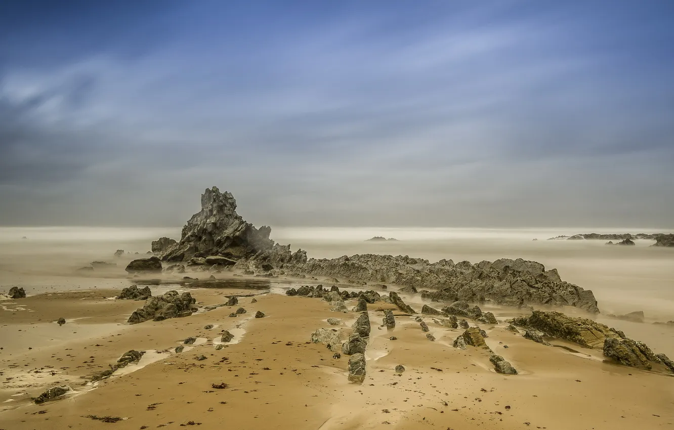 Photo wallpaper sea, the sky, landscape, nature, rocks