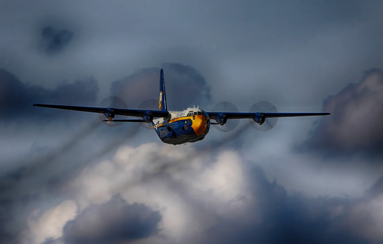 Photo wallpaper flight, the plane, Lockheed Martin, C-130, Super Hercules