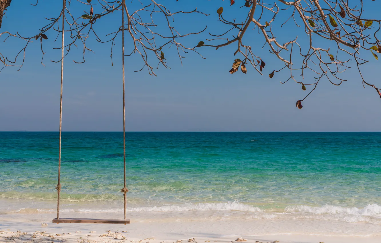 Photo wallpaper sand, sea, wave, beach, summer, the sky, summer, beach