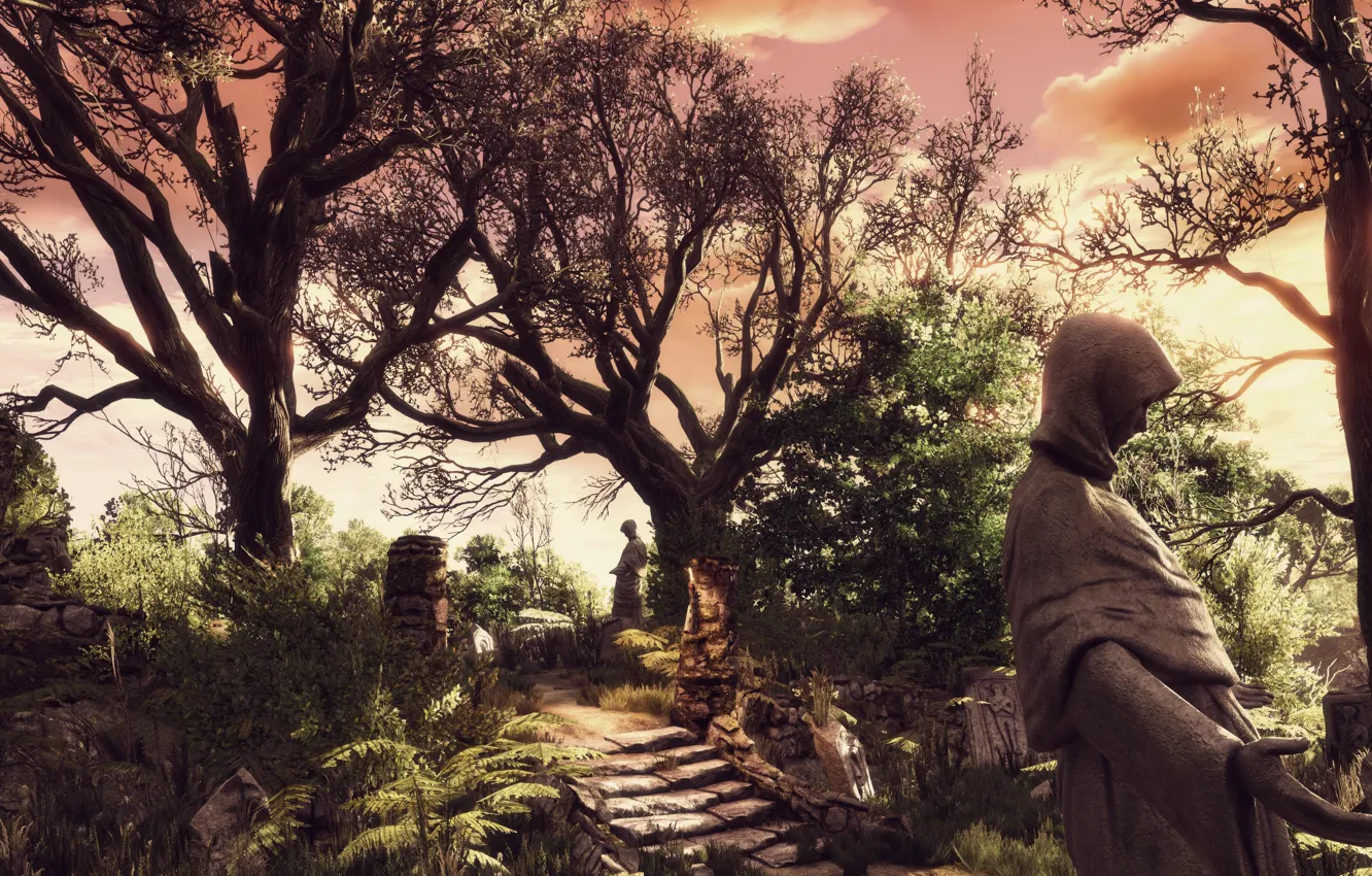 Photo wallpaper The Witcher, The Witcher 3, Place of Peace