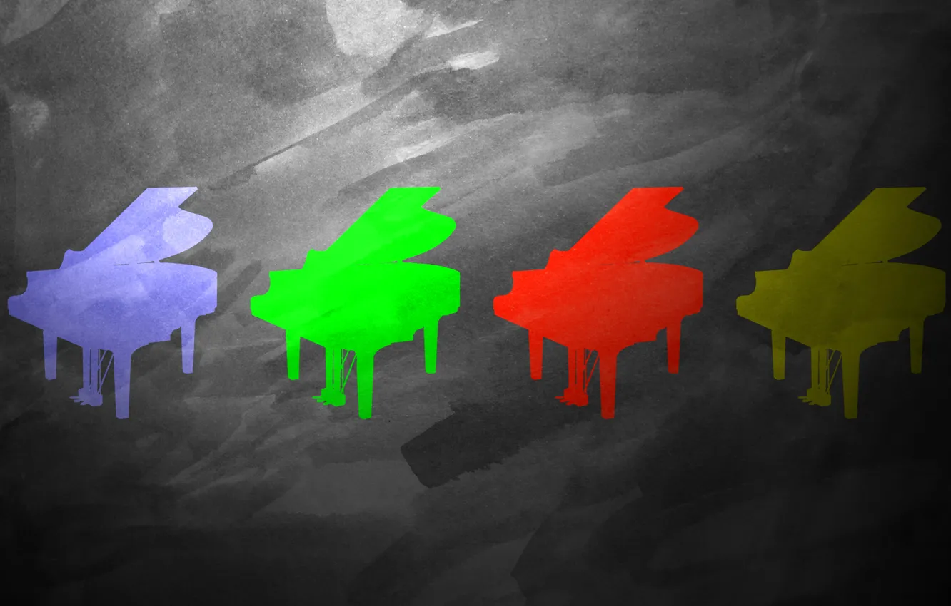 Photo wallpaper abstraction, color, texture, piano