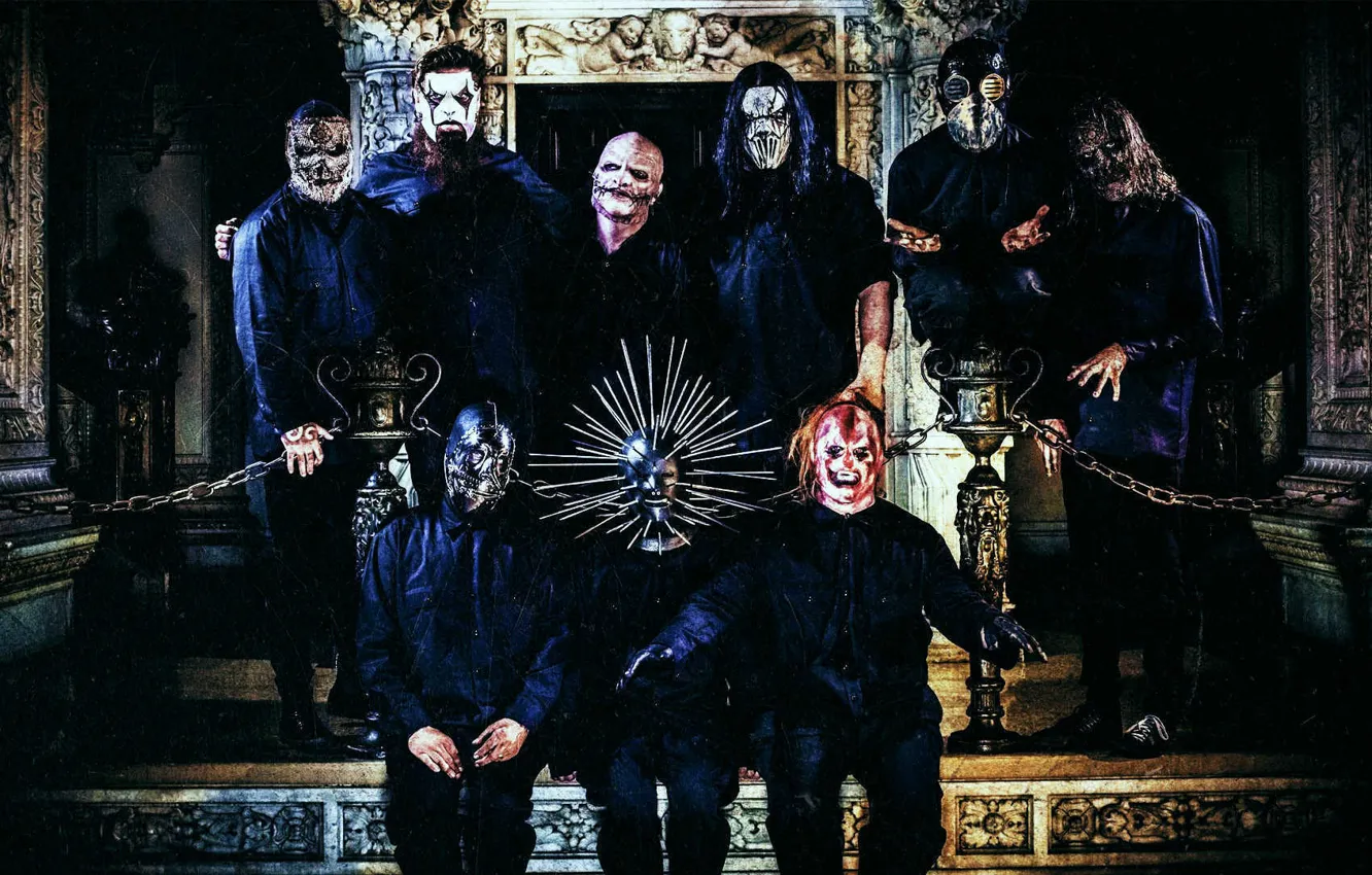 Photo wallpaper Metal, Slipknot, Nu-Metal, Nu metal, Slipnot, Corey Taylor, Jim Root, Sid Wilson