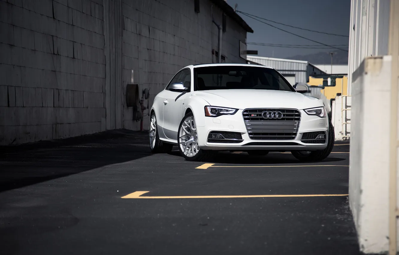 Photo wallpaper white, Audi, Audi, before, white, Front