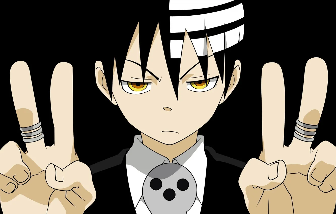 Photo wallpaper Soul Eater, simetriya, Kid Shinigami, Shinigami Jr.
