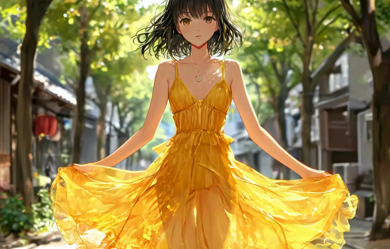 Photo wallpaper girl, anime, Anime beauty