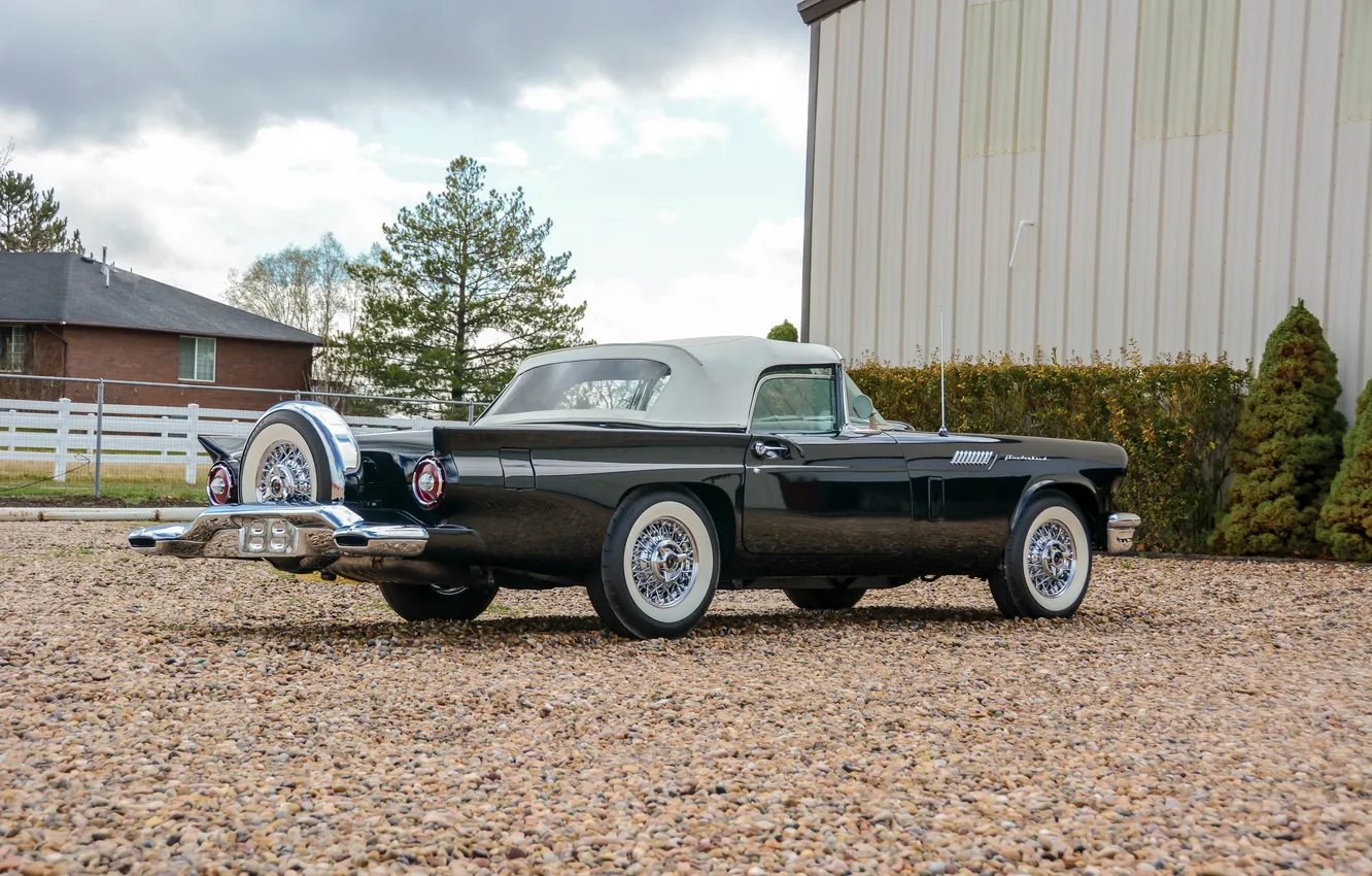 Photo wallpaper Ford, Ford, 1957, retro cars, Thunderbird, Retro Cars, Ford Thunderbird E-Code, E-Code