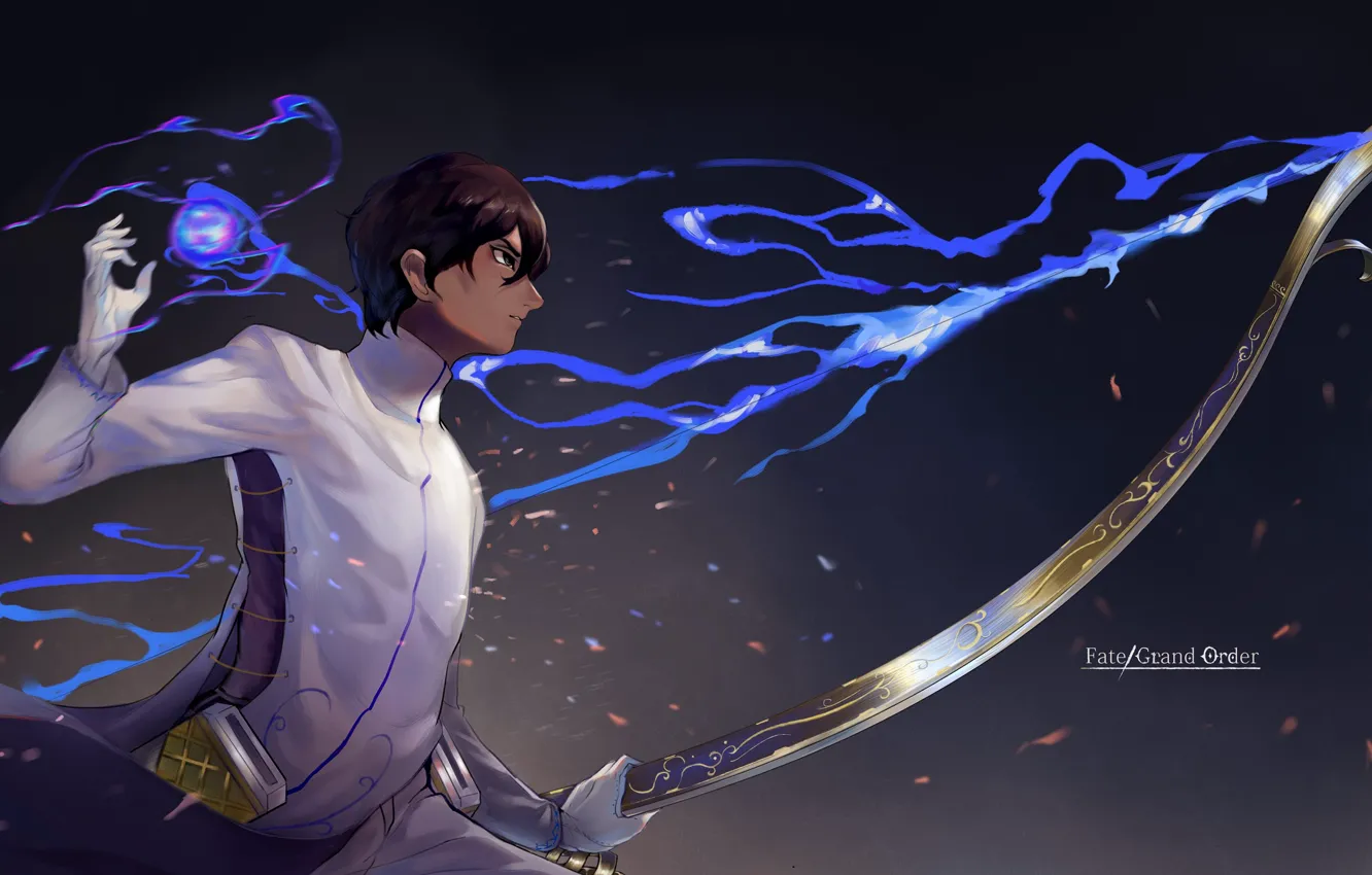 Photo wallpaper anime, bow, art, guy, Archer, Fate/Grand Order, Archer