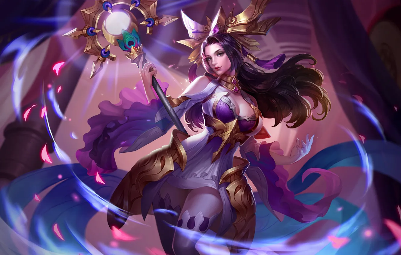 Photo wallpaper girl, magic, Arena of Valor, Strike of Kings