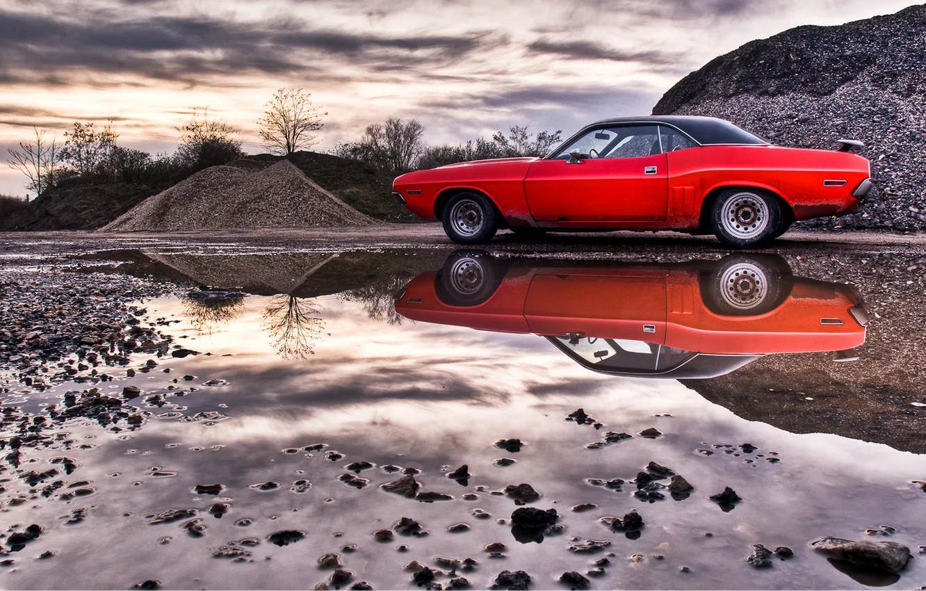 Photo wallpaper Dodge, Challenger, American Muscle Cars