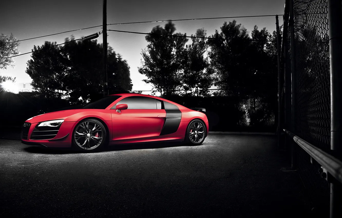 Photo wallpaper Audi, photoshop, Audi R8, car