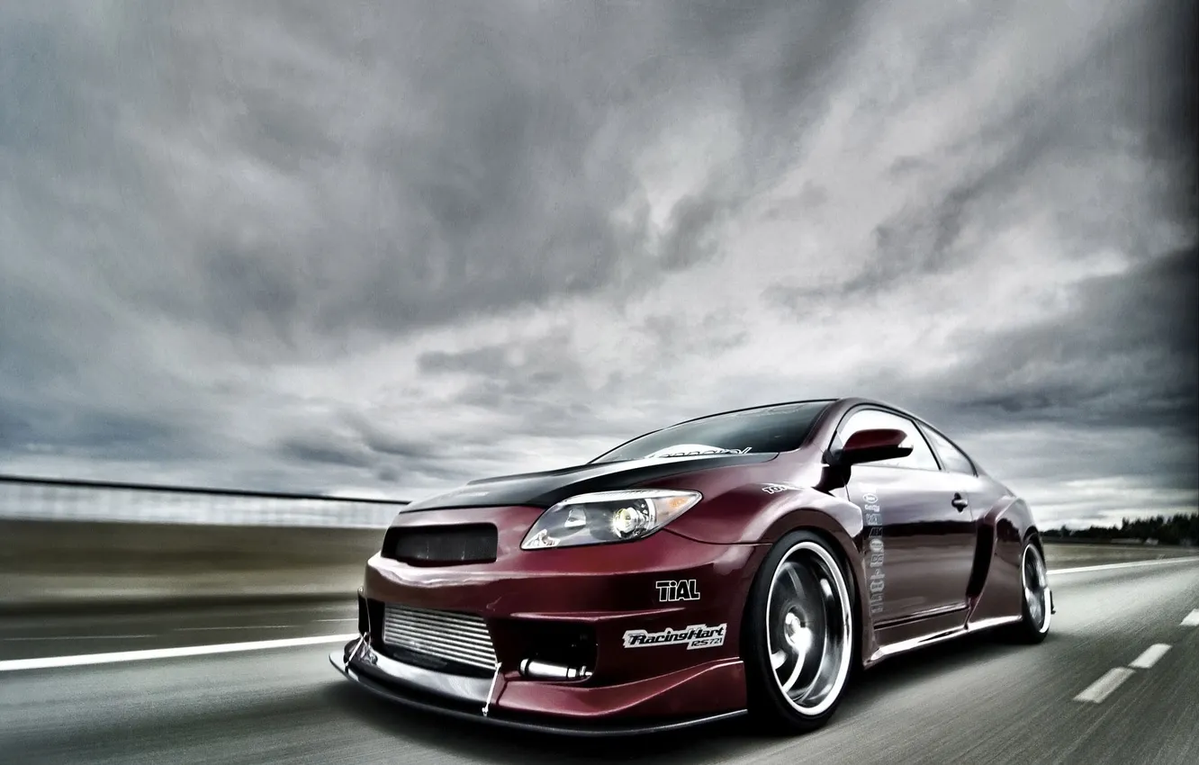 Photo wallpaper tuning, speed, Road