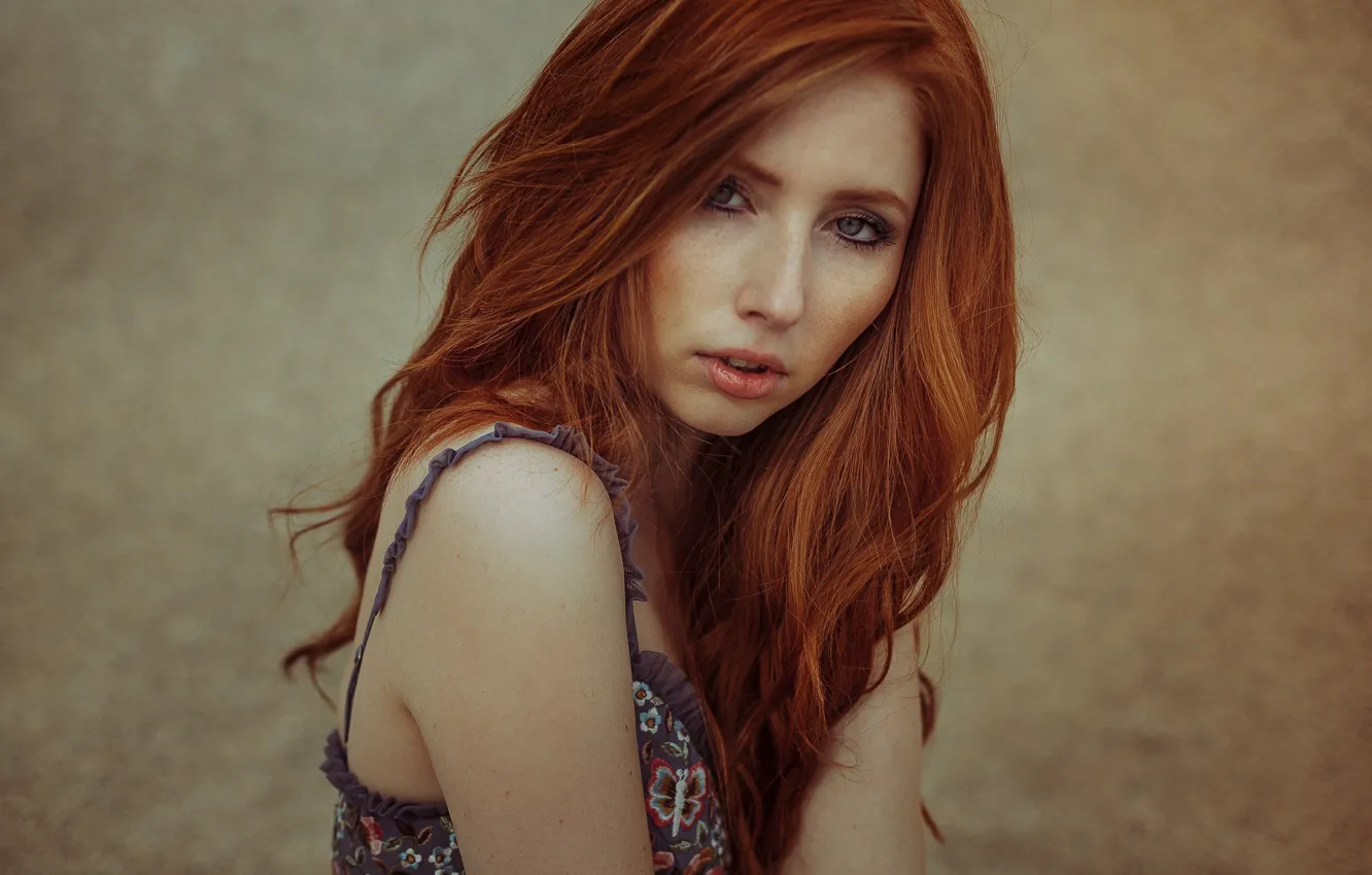 Photo wallpaper portrait, redhead, kassio. epia