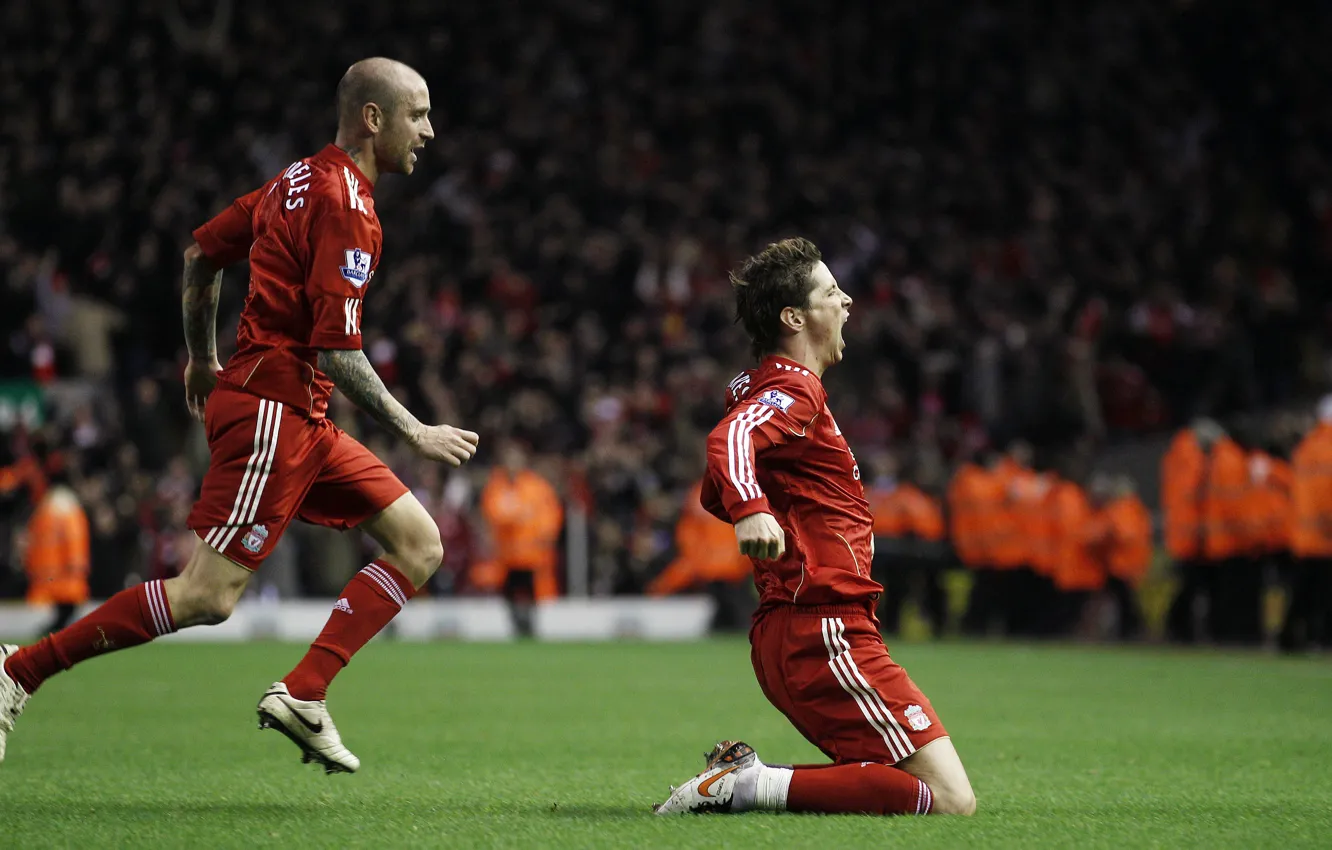 Photo wallpaper goal, Torres, Liverpool vs Chelsea