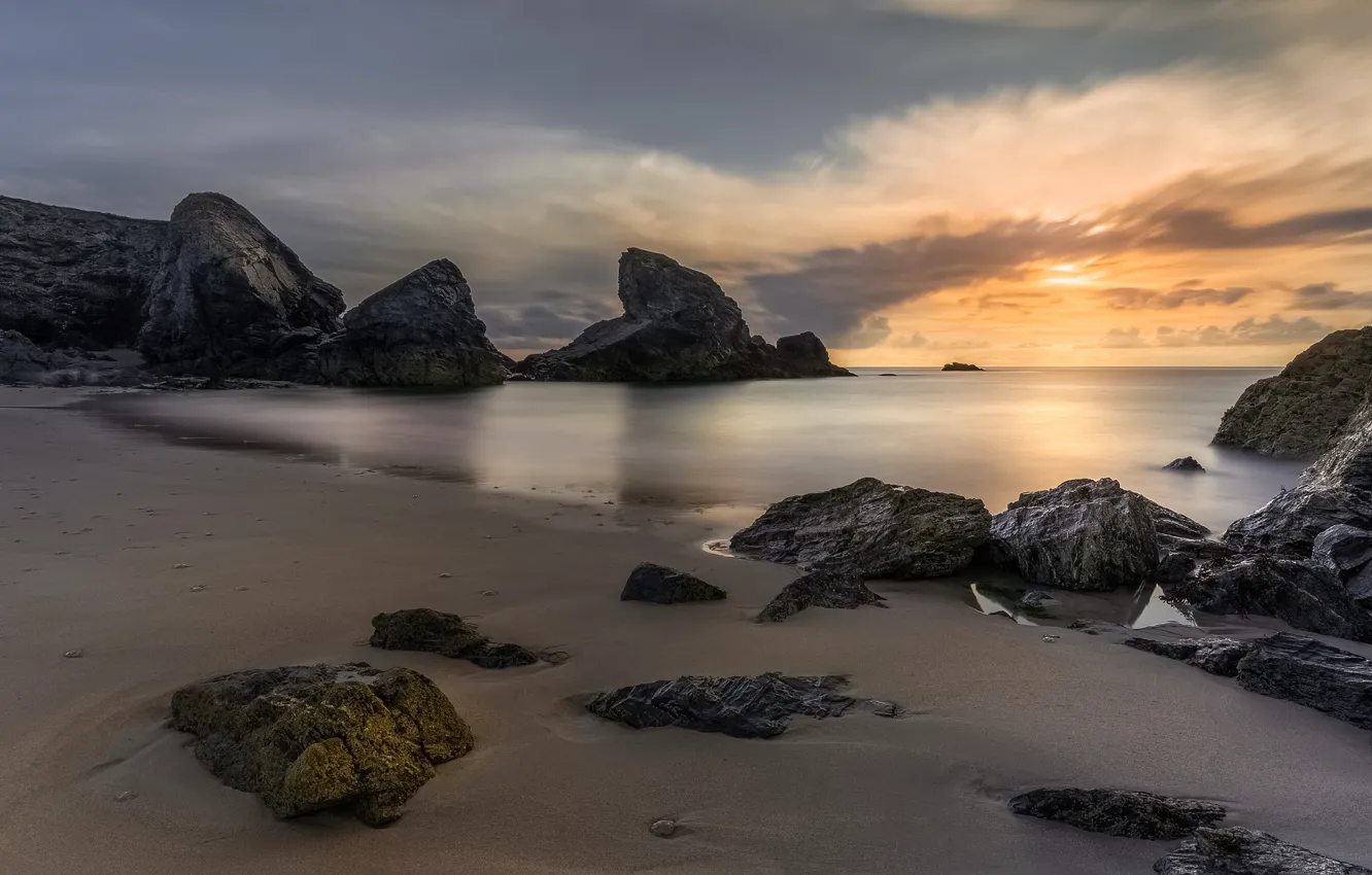 Photo wallpaper sea, rocks, coast