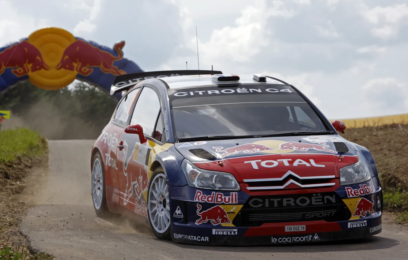 Photo wallpaper 2008, Citroen, Germany, WRC, Rally, S. Loeb