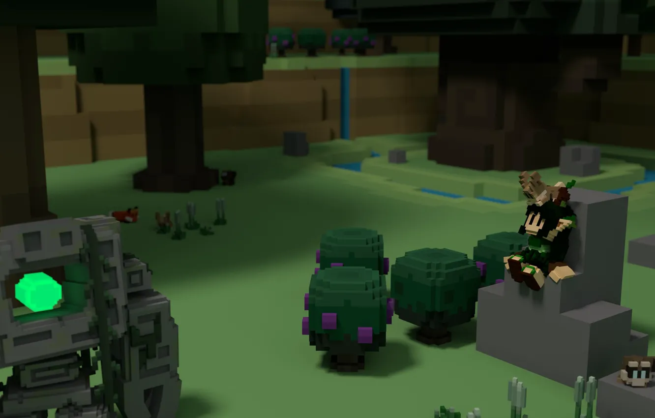 Photo wallpaper forest, dryad, Stonehearth