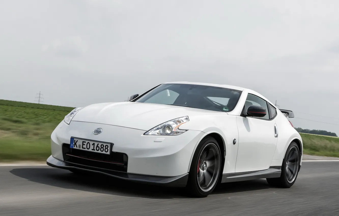 Photo wallpaper white, Nissan, car, 370Z, Nismo