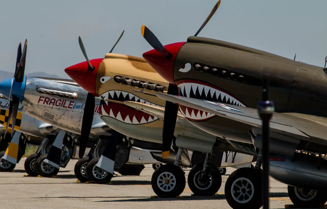 Photo wallpaper war, fighter, the airfield, period, world, Second