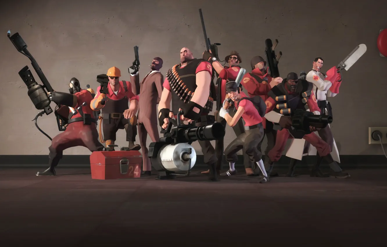 Photo wallpaper game, heavy, Team fortress, Team fortress 2