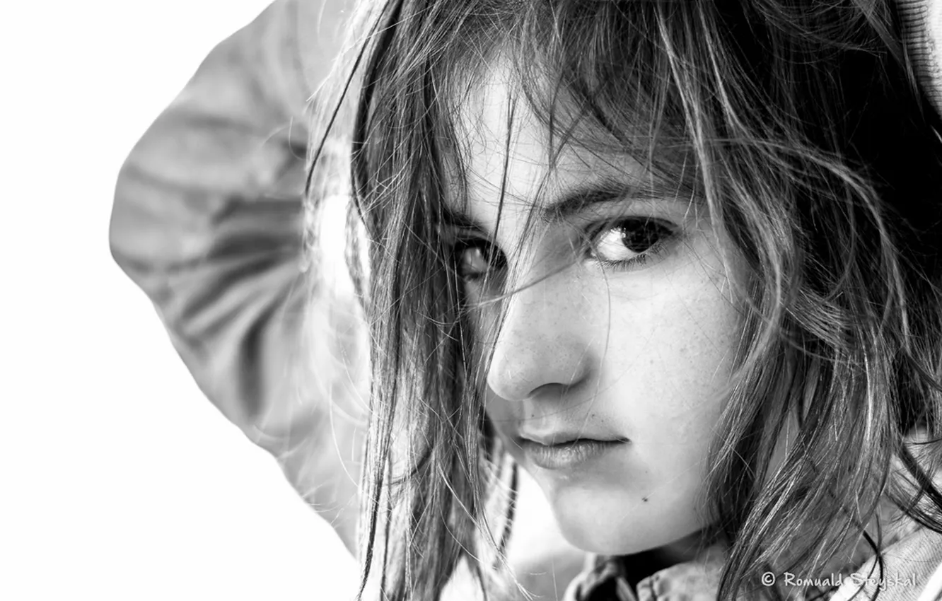 Photo wallpaper girl, woman, mood