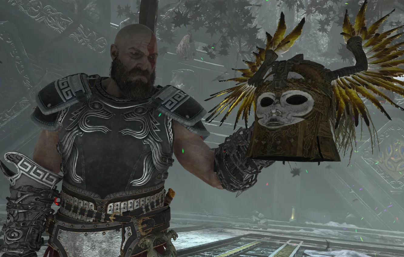 Photo wallpaper Kratos, God of War, Kratos, pearls, PlayStation, God of War 4, Santa Monica Studio, The …