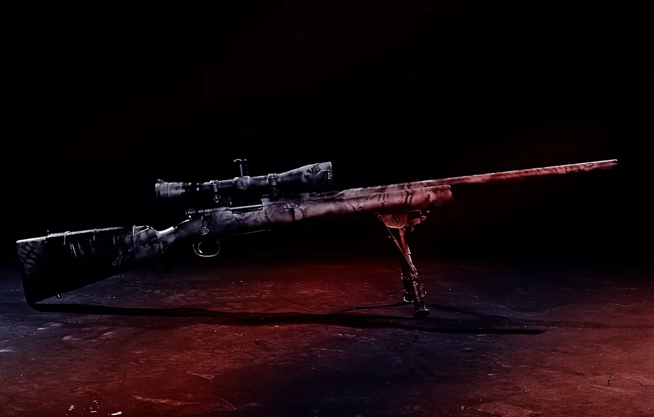 Photo wallpaper weapons, sniper, rifle, fry