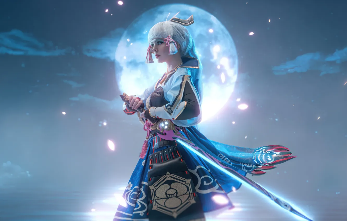 Photo wallpaper impact, Genshin, Ayaka