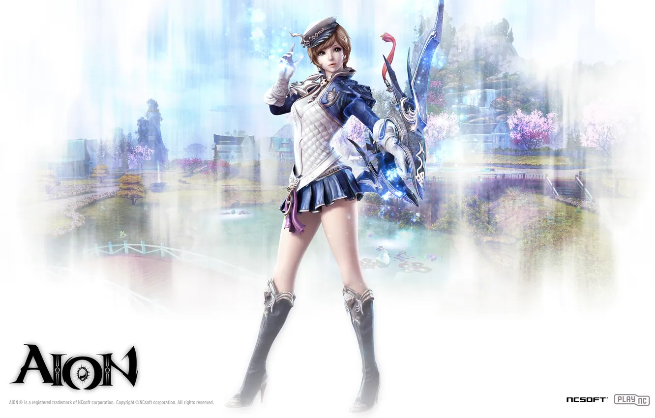 Photo wallpaper girl, magic, Aion, Archer