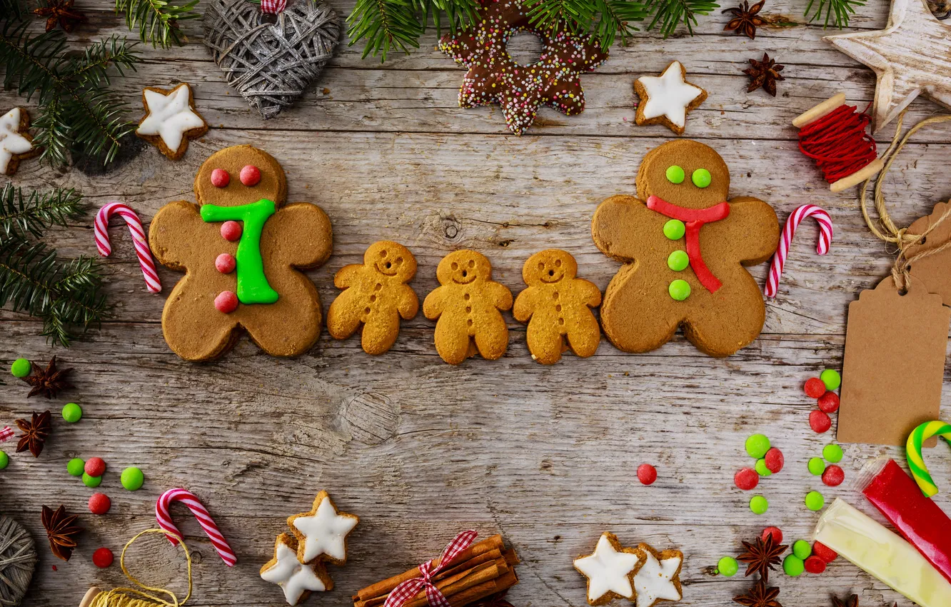 Photo wallpaper holiday, new year, food, cookies, Christmas, holidays, Christmas, food