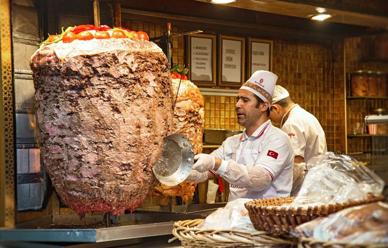 Photo wallpaper kebab, Rotary, Iskender