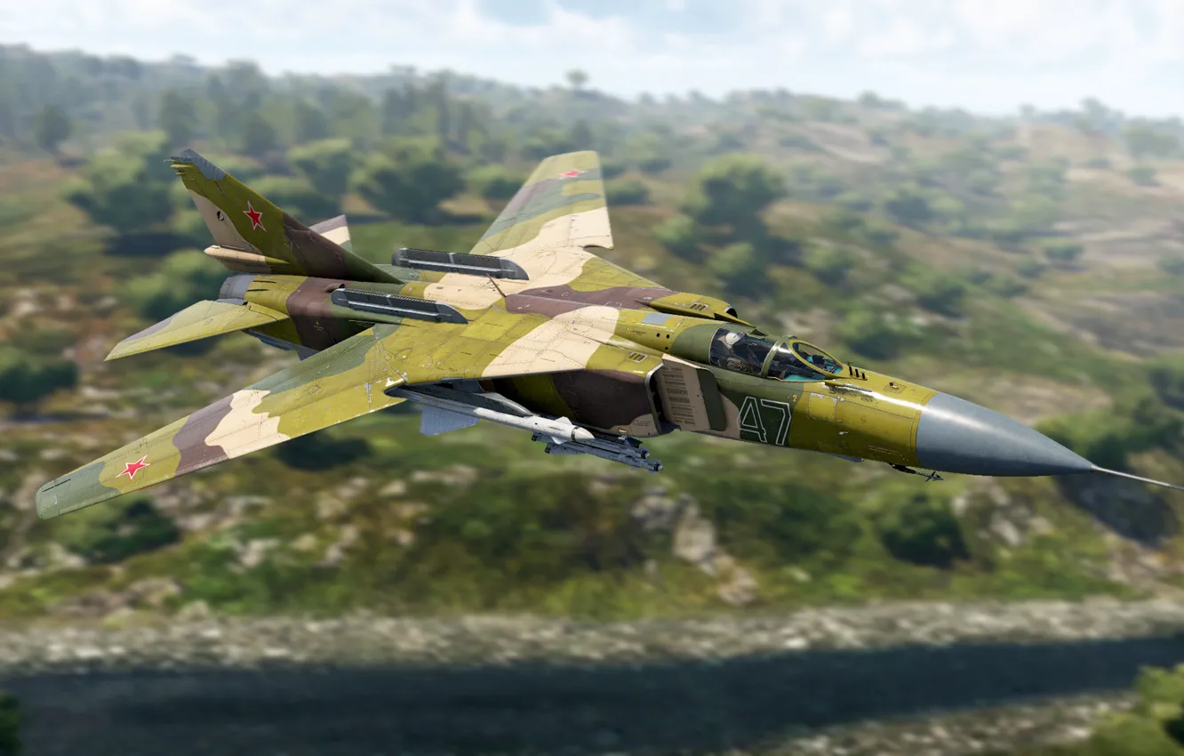 Photo wallpaper USSR, multi-role fighter, OKB MiG, The MiG-23ML