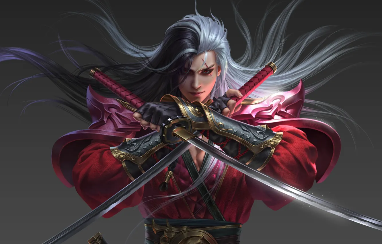 Photo wallpaper weapons, the game, warrior, fantasy, art, daggers, A year ago work, Yang chen