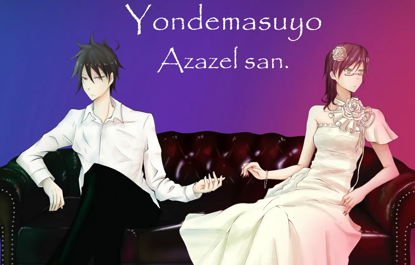 Photo wallpaper anime, art, two, Yondemasuyo Azazel-san, Come Forth Azazel
